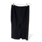 Theory  10 grey wool-blend midi pencil skirt Knee Length Luxury Staple Straight Photo 2