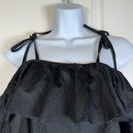 Albion Fit The Wave Black Ruffle Cold Shoulder Swimsuit Size XL EUC #5946 Photo 4