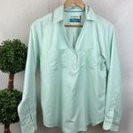 Magellan outdoors Magellan Women's  Blue & White Classic Fit Fish Gear Long Sleeve Sport Top M Photo 0