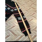 Holiday Time Black Merry Christmas Snowflake Ugly Sweater Women 1X Knit Party Photo 8