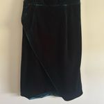 Betsey Johnson Size 0 Velvet Draped Halter Dress Green Christmas Holiday Party Photo 3