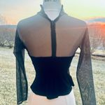 J.R.Nites J.R. Nites Elegant Black Beaded Floral Velvet Blouse J.R. Nites Elegant Black Beaded Floral Velvet Blouse Photo 7