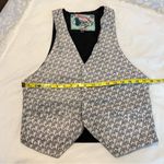 Vintage Pier Connection Cotton Vest Women’s Sz Medium 4 Button Front Black White Photo 7