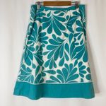 Boden | Teal White 100% Cotton Lightweight Skirt 6 Photo 6