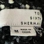 Ten Sixty Sherman  Tweed Crop Cardigan Sweater Black White MEDIUM Oversize Chunky Photo 4