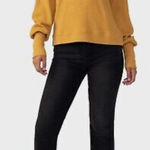 Sanctuary Mustard Yellow Long Sleeve Highline Waffle Knit Top Size M Photo 0