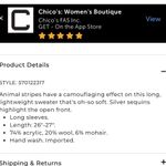 Chico's ’s Zebra Shine Jovi Cardigan Gray Photo 9