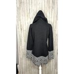 Cynthia Rowley  Women's Medium Gray Hooded Full-Zip‎ Cardigan Sweater Photo 2