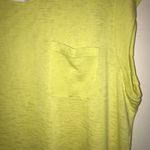 Loft  Tee Citron Yellow Cap Sleeve Pocket Tee Summer Layer Sz XL BNWT Photo 2