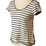 Pilcro and the Letterpress  Striped n lace t shirt Photo 0