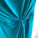 Michael Kors twist waist side knot midi dress, blue, size S‎ Blue Photo 5