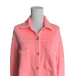 Sundry  - Coral Pink Button-Up Oversized Shacket Sz 0 (XS) Photo 2
