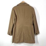 Gap  Double Breasted Lined Parka Coat Womens‎ Medium Beige Cotton Preppy Classic Photo 1