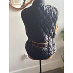 Entro Vest Women's Size S Quilted Puffer Padded Faux Suede Outerwear Photo 2