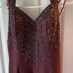 Vintage Beaded Burgundy Prom Dress Red Size 6 Photo 3