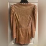 NWT 5RUE Italian Designer Sparkle/ Shimmer Mini Dress Size Medium Gold Photo 5