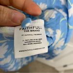Anthropologie Faithfull the Brand La Barben blue floral leyla mini dress size XS puff sleeves Photo 5