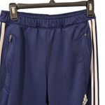 Adidas  Women's Tiro Athletic Training Pants‎ - Size Small Blue W/White Stripes Photo 3