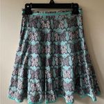 Y2K Butterfly Midi Ruffle Skirt Blue Size XS Photo 0