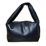 Metro Muse Black Vegan Leather Modern Lightweight Puffer Handbag Going Out Party Photo 3
