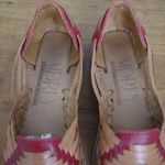 Ladies' Mexican Made Sidrey Catrina Huarache Shoes Size US 8 Tan Photo 1