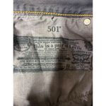 Levi's 501 Denim Jean Shorts Women 31 Blue Bleached Button Fly Distressed Cut Off Photo 4