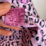 Cowgirl Hardware Animal Print Blk & Pink Embroidered Button Down Shirt EUC Sz M Size M Photo 5