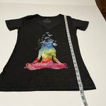 The Mountain  Womens Size‎ Small Grey Gray Short Sleeve Shirt Yoga Zen Peaceful Photo 4