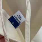 Old Navy  Embroidered Flutter-Sleeve Swing Dress small cotton blend white black Photo 3