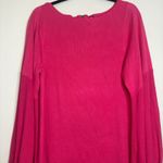 Free People  Women's Long Sleeve‎ Knit Mini Dress Stylish Hot Pink Photo 1