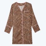 Summersalt  The Cloud 9 Boyfriend Sleep Shirt Leopard Pink Sky Pajamas Large Photo 2