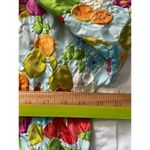 The Roberie Vintage 60s Embossed Floral House Dress Caftan Front Zip Size Medium Photo 8