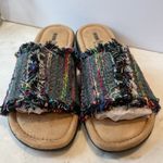 Minnetonka NEW Womens Samara Black Slip On Casual Wedge Flats Shoes 7 WW wide Photo 3