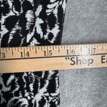 Dressbarn Dress Women's 12 Black White Print Ring Front Pleated Y2k Office Siren Photo 12