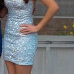 Light Blue Lace Dress Size 0 Photo 0