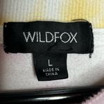 Wildfox Cotton Candy Tie Dye Roadtrip Crewneck Sweatshirt Pink Yellow Size L Photo 5