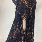 EXPRESS L/XL blk Floral fishnet pant hose Photo 4