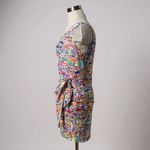 VTG Ken Done 90s Art and Design Colorful City Print Tie Waist Mini Dress Small Photo 4