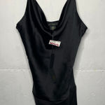 House of Harlow NEW  1960 Satin Cowl Neck Bodysuit Size Medium Photo 0