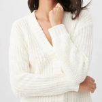 Trina Turk  'Oceana' Textured Rib Knit Cardigan Sweater, Whitewash, Large, NWT Photo 2