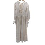 Hunter Bell  Bennett Puff Sleeve Maxi Dress Cream Cottagecore‎ NWT M Photo 4