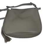 All Saints Mori Hobo Pebble Leather Bag Large Crossbody Bag Mink Grey Photo 6