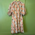 THML  Women's Geometric Midi Dress - Pink and Orange Photo 1