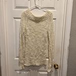Unionbay VTG  Cream‎ Sweater Loose Knit Boat Neck Off Shoulder Size Large Photo 6