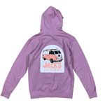 Jacks Surfboards Pink Van Hoodie Lavender California Beach Graphic Pullover M Purple Size M Photo 1
