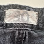 Free People We the Free Distrressed Black Jean Shorts Cutoffs 30 Photo 5