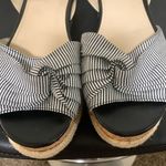 Marc Fisher  flinn nautical stripe ankle strap Platform Sandals woman size 8 Photo 2