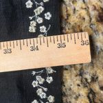 Christopher & Banks Christopher‎ Banks Small Black Linen Blend Button Sleeveless Midi Floral Dress Photo 9