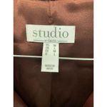 NEW Studio D&Co Moto Lambskin Leather Jacket M Maroon Full Zip Biker Outdoor Size M Photo 6