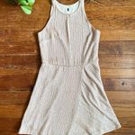 Halston Heritage  Beaded Nude Beige Knee Length Cocktail Dress Photo 0
